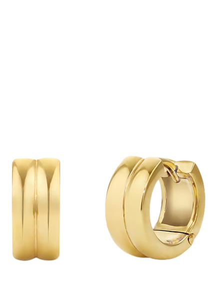 Dinny Hall Huggie Hoop Earrings, Gold