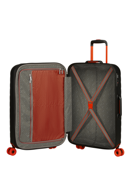 American Tourister Neovibe 4-Wheel 67cm Expandable Medium Suitcase, 66/74L - view 2, True Black