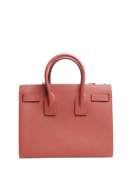 Pre-loved SAINT LAURENT Sac De Jour Leather Tote Bag, Pink, Pink