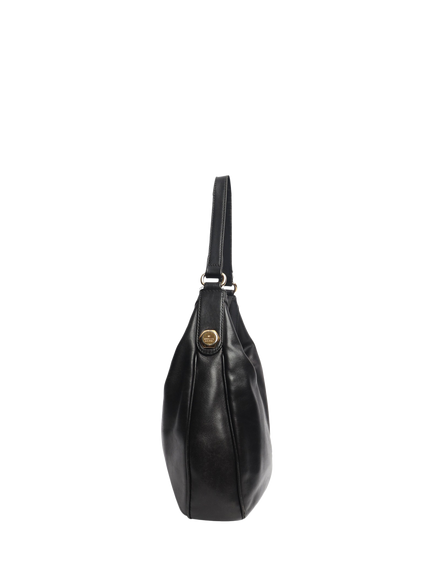 Pre-loved GUCCI Leather Small Hobo Bag, Black - view 2, Black