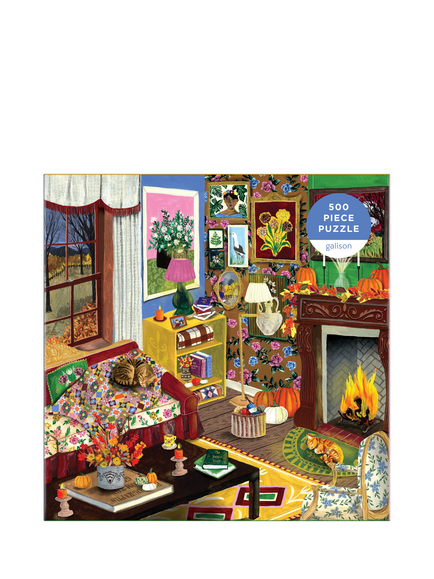 Galison Fall is in the Air 500 Piece Jigsaw Puzzle - view 2, Multi Multi