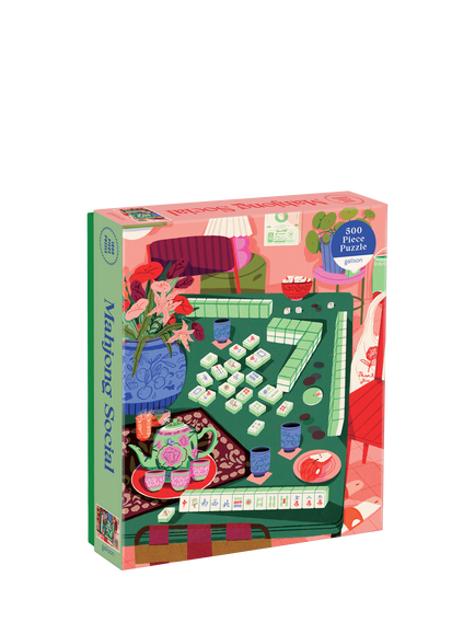 Galison Mah Jong Social 1000 Piece Jigsaw Puzzle, Multi Multi