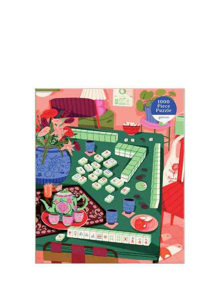 Galison Mah Jong Social 1000 Piece Jigsaw Puzzle - view 2, Multi Multi
