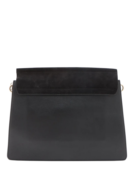 Pre-loved Chloé Faye Leather Shoulder Bag, Black - view 2, Black