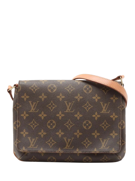 Pre-loved Louis Vuitton Vintage 1999 Monogram Musette Tango Bag, Brown, Brown