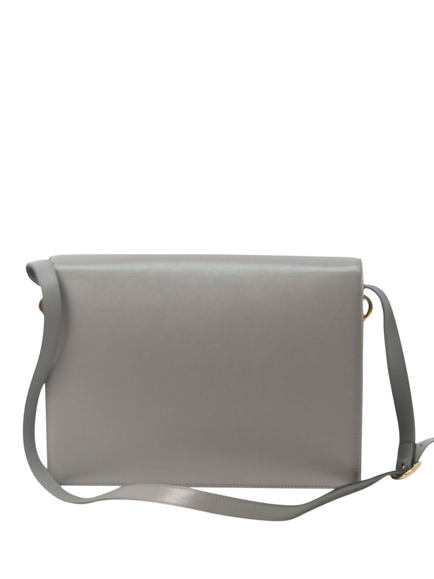 Pre-loved GUCCI Leather GG Torchon Ring Bag, Grey - view 2, Grey