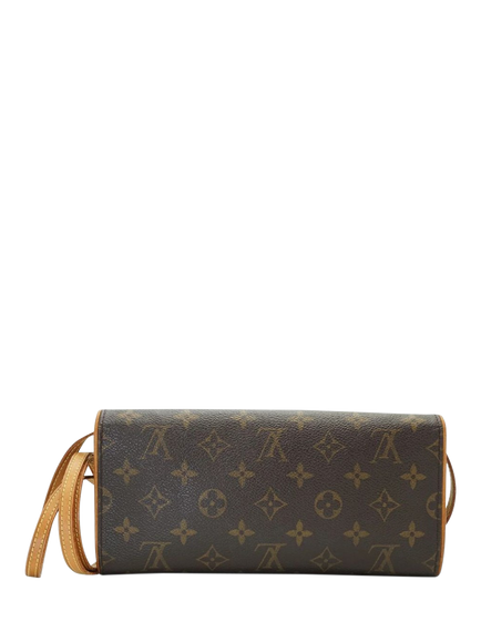 Pre-loved Louis Vuitton Monogram Twin Pochette Cross Body Bag, Brown, Brown