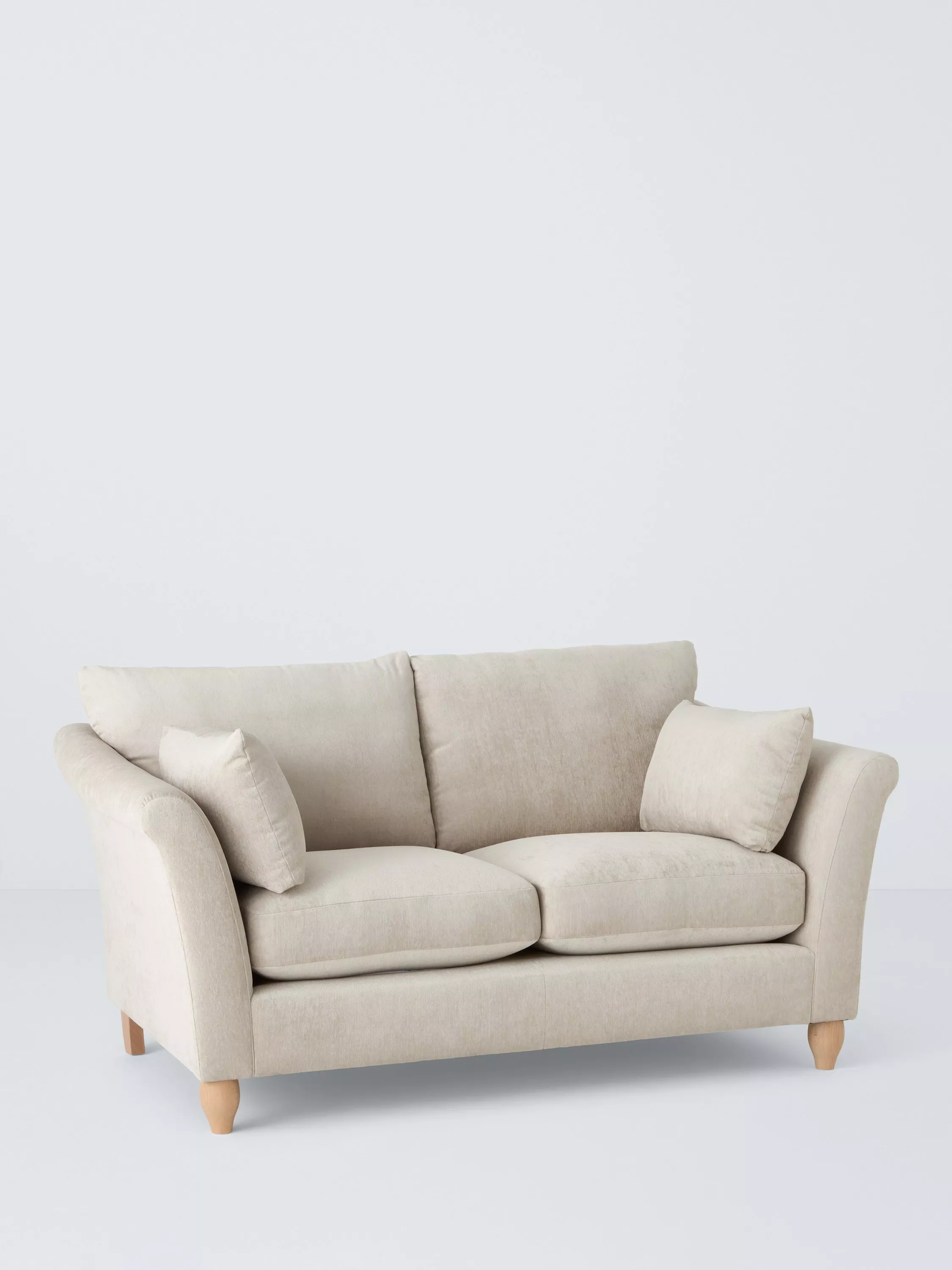 John Lewis WilberMedium 2 Seater Sofa, Light Leg, Acquaclean Titan Natural