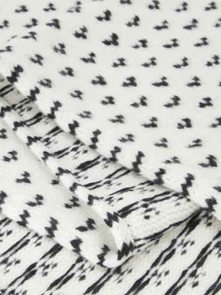 Polo Ralph Lauren Wool Rich Bird Scarf, Cream - view 2, Cream