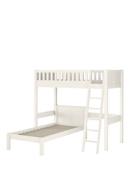 Stompa Arven High Sleeper with Single Bed, White, White