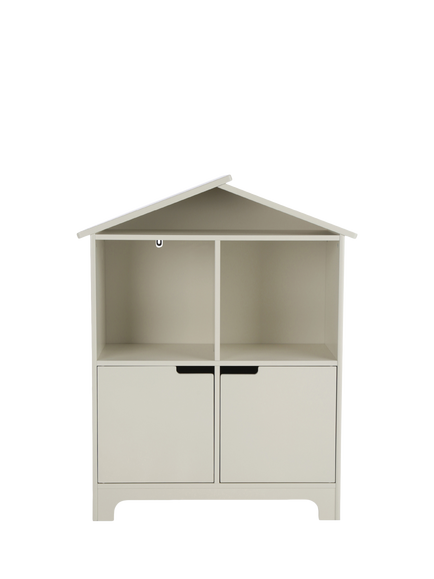 CuddleCo Play House Bookcase, White, White