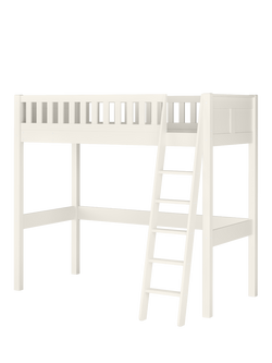 Stompa Arven High Sleeper Bed Frame, White, White