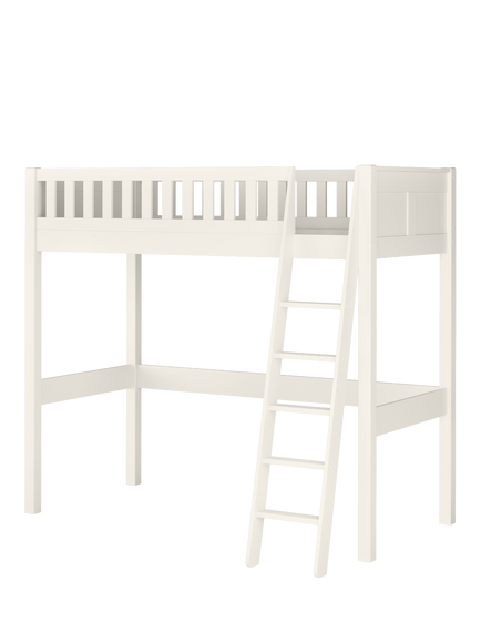 Stompa Arven High Sleeper Bed Frame, White, White