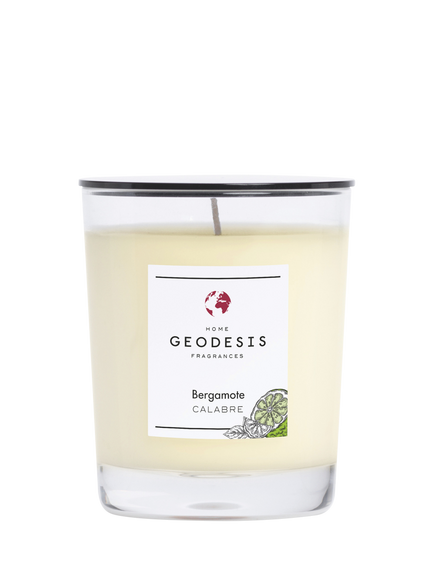 Geodesis Bergamota Scented Candle, 180g, White Multi