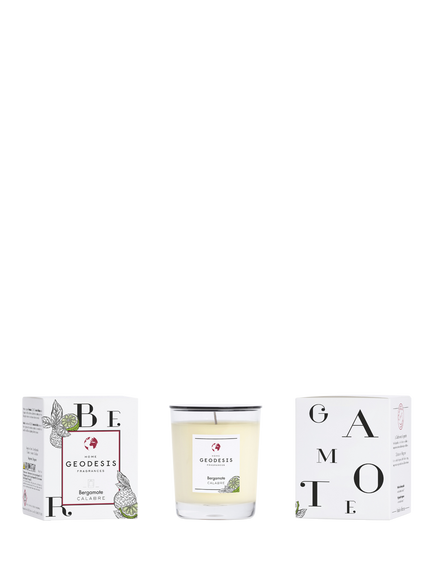 Geodesis Bergamota Scented Candle, 180g - view 2, White Multi