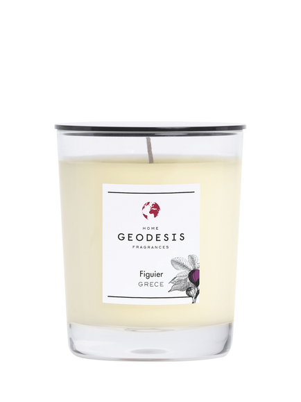 Geodesis Figuier Scented Candle, 180g, White Multi