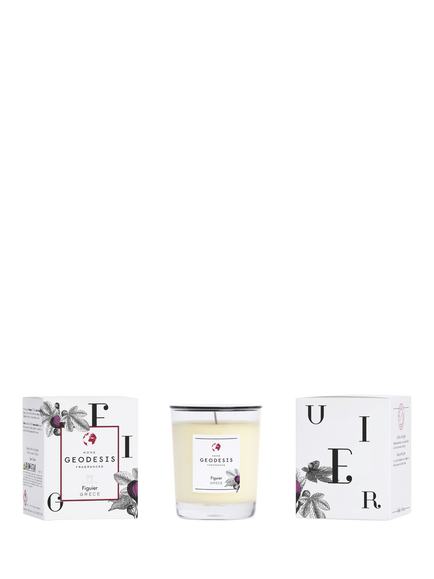 Geodesis Figuier Scented Candle, 180g - view 2, White Multi