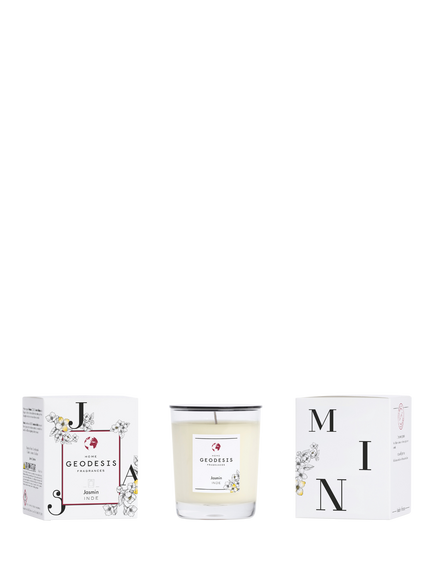 Geodesis Jasmin Scented Candle, 180g - view 2, White Multi