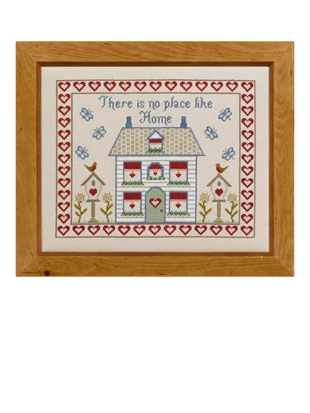 Historical Sampler Company No Place Like Home Cross Stitch Kit, Multi