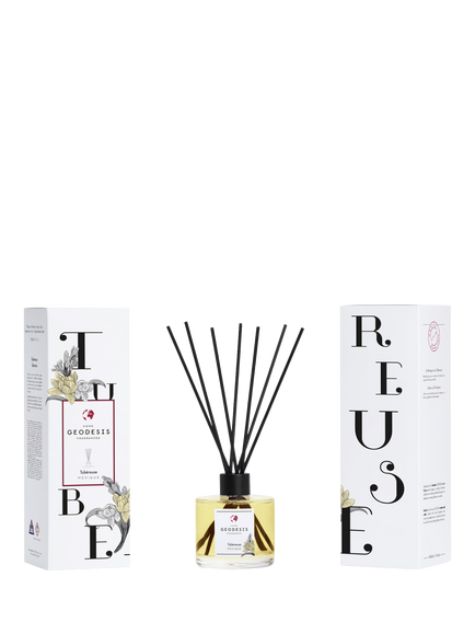 Geodesis Tubereuse Diffuser, 200ml - view 2, White Multi
