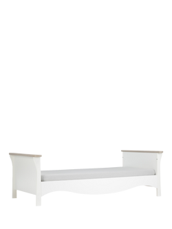 CuddleCo Clara Toddler Bed, White, White