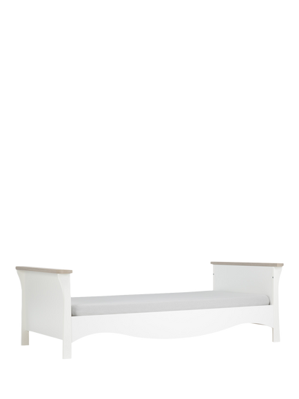 CuddleCo Clara Toddler Bed, White, White
