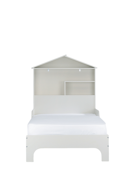 CuddleCo Play House Single Bed, White, White