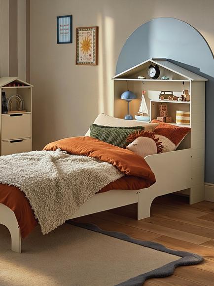 CuddleCo Play House Single Bed, White - view 2, White