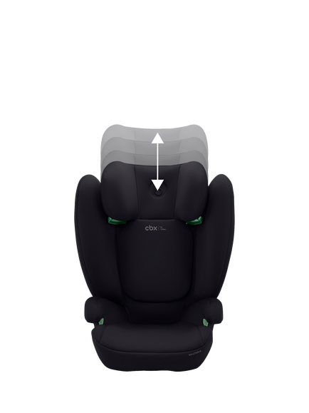 Cybex Solution B iSize High Back Booster Car Seat, Black - view 2, Black