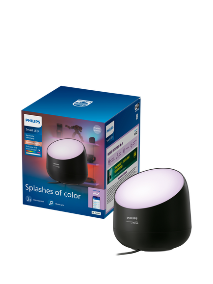 Philips Smart LED Squire Light Table Lamp, Black - view 2, Black
