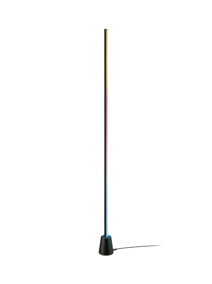 Philips Smart LED Gradient RGBIC Floor Lamp, Black, Black