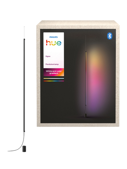 Philips Hue Smart White & Colour Gradient Signe Pendulum Lamp, Black - view 2, Black