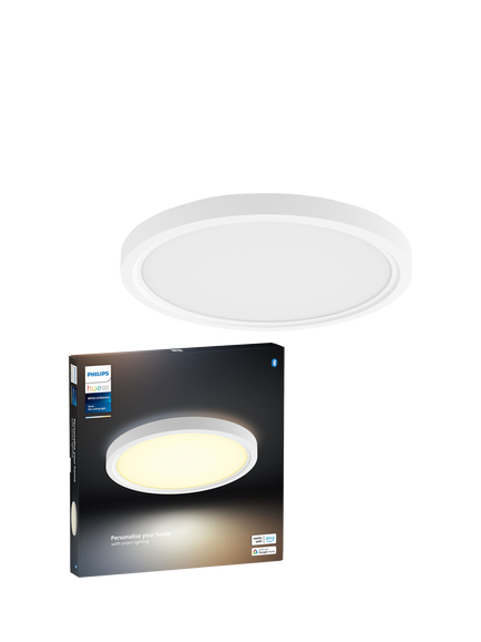 Philips Hue Tento Smart White Ambience Slim Small Wall/Ceiling Panel Light, White - view 2, White White