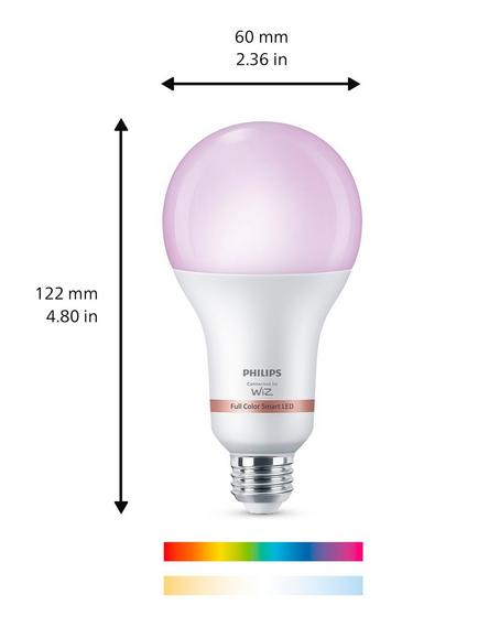 Philips Smart E27 RGB Full Colour LED Bulbs, Pack of 3 - view 2, Multi
