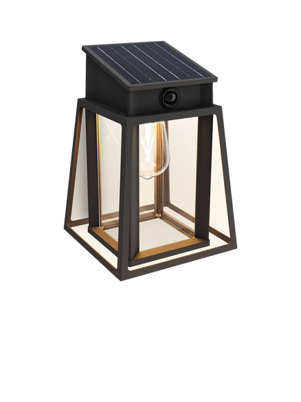 Philips Lysin Ultra Efficient Solar Power Motion Sensor Wall Light, Black, Black