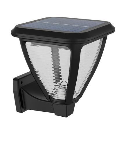 Philips Vapora Solar Power Outdoor Wall Light, Black, Black