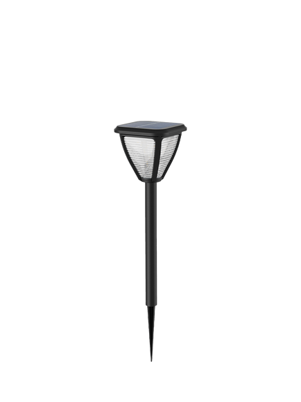 Philips Vapora Solar Power Outdoor Pedestal Pathway Stake Light, Black, Black