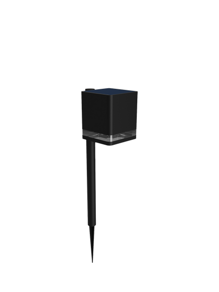 Philips Virona Solar Power LED Outdoor Pedestal Pathway Stake Light, Black, Black