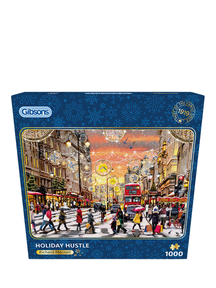 Gibsons Holiday Hustler 1000 Piece Jigsaw Puzzle, Multi Multi