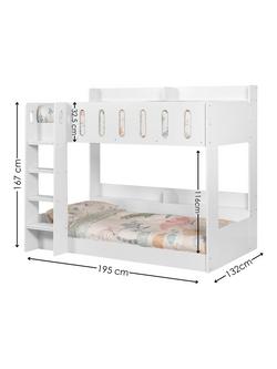 Julian Bowen Vision Bunk Bed, White - view 2, White