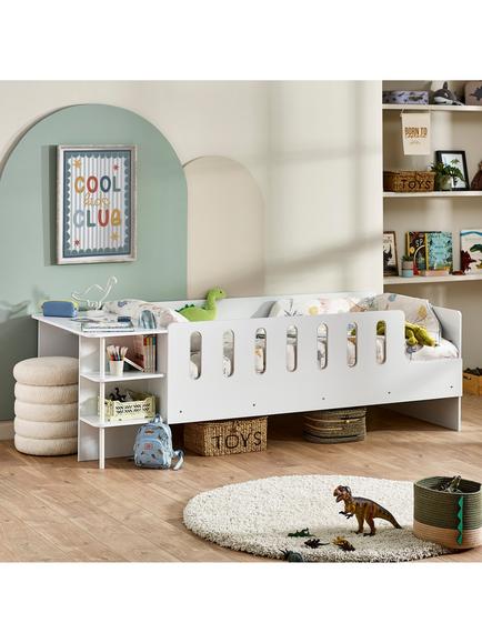Julian Bowen Vision Low Sleeper Bed, White, White
