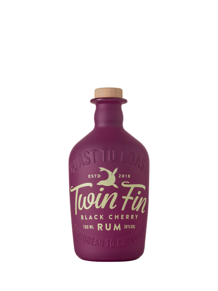 Twin Fin Black Cherry Rum, 70cl, Multi