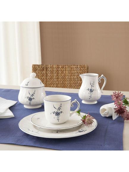 Villeroy & Boch Old Luxembourg Porcelain Sugar Pot & Lid, Blue/White - view 2, Multi