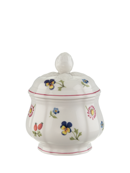 Villeroy & Boch Petite Fleur Porcelain Sugar Pot & Lid, Multi, Multi