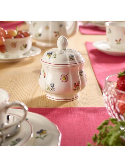 Villeroy & Boch Petite Fleur Porcelain Sugar Pot & Lid, Multi - view 2, Multi
