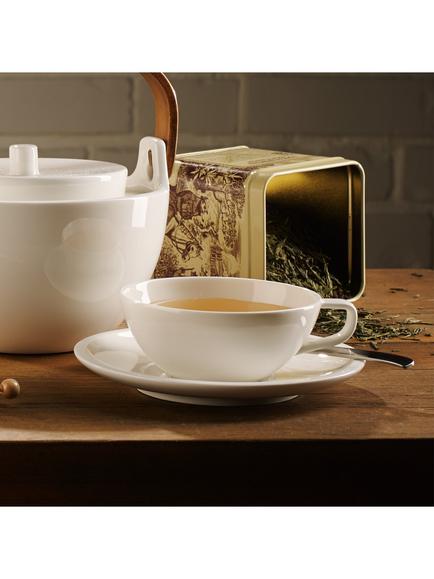 Villeroy & Boch Artesano Porcelain Cup & Saucer, 120ml, White - view 2, White