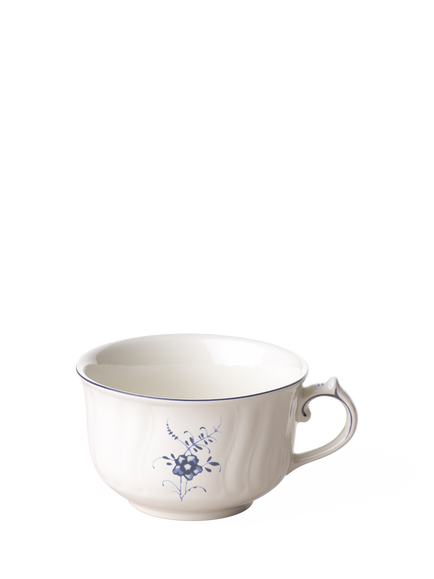 Villeroy & Boch Old Luxembourg Porcelain Coffee Teacup & Saucer, 120ml, Blue/White - view 2, Multi