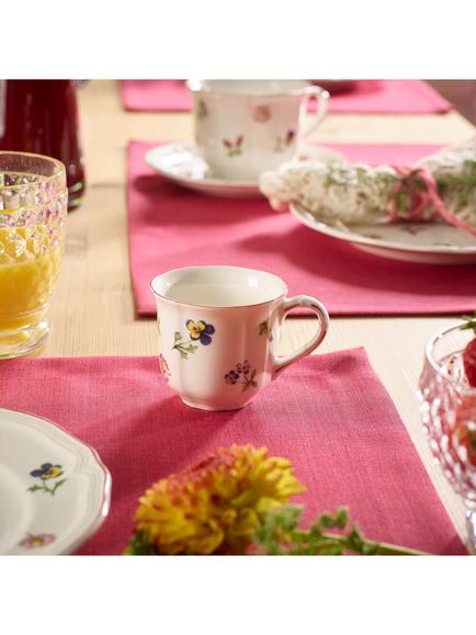 Villeroy & Boch Petite Fleur Porcelain Espresso Cups & Saucers, Set of 2, 80ml, Multi - view 2, Multi