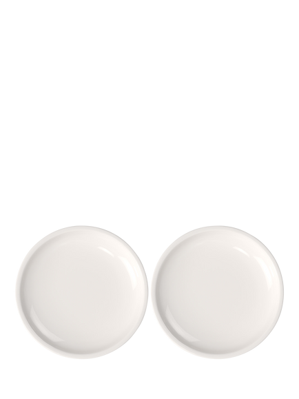 Villeroy & Boch Artesano Porcelain Tea Plate, Set of 2, 17cm, White, White