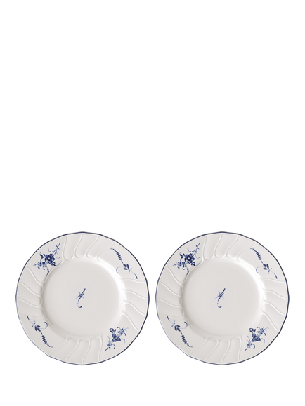 Villeroy & Boch Old Luxembourg Porcelain Bread Plate, Set of 2, 18cm, Blue/White, Multi